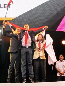 Weltmeister Stefan Lubinger bei den Worldskills 2011 - Gold